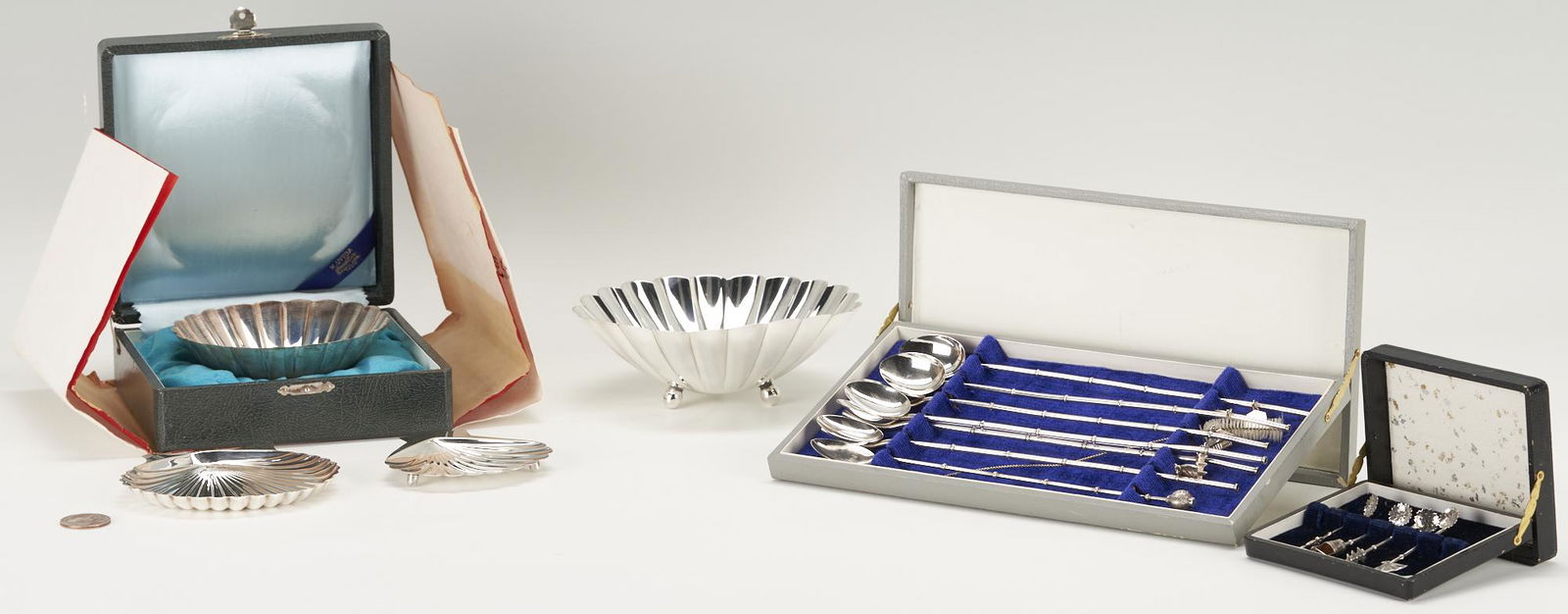 15 Japanese Silver Items, incl. K. Uyeda .950 & Iced Tea Spoons (1 of 17)