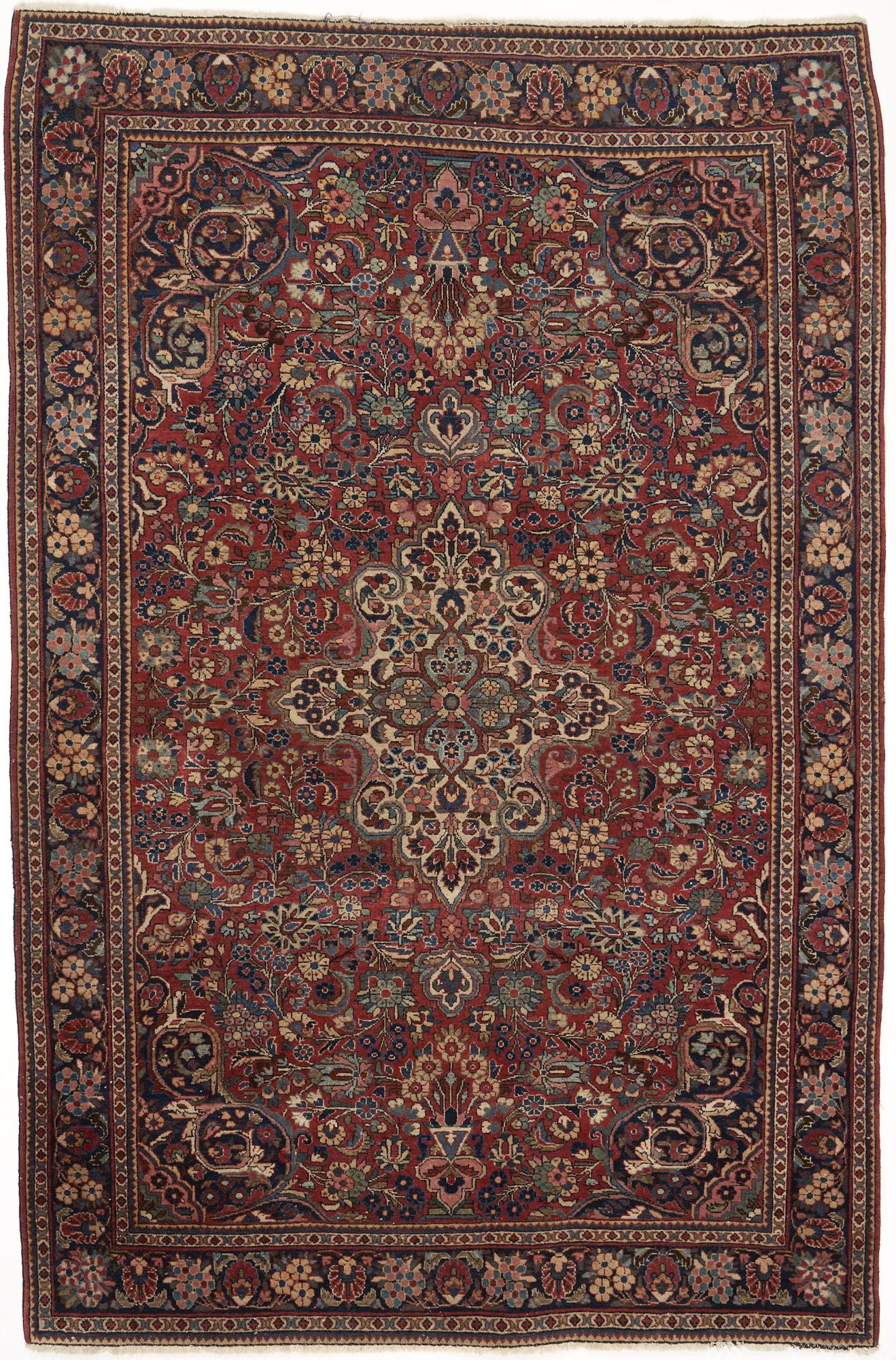 Persian Keshan Rug or Carpet, 6' x 4' (1 of 12)