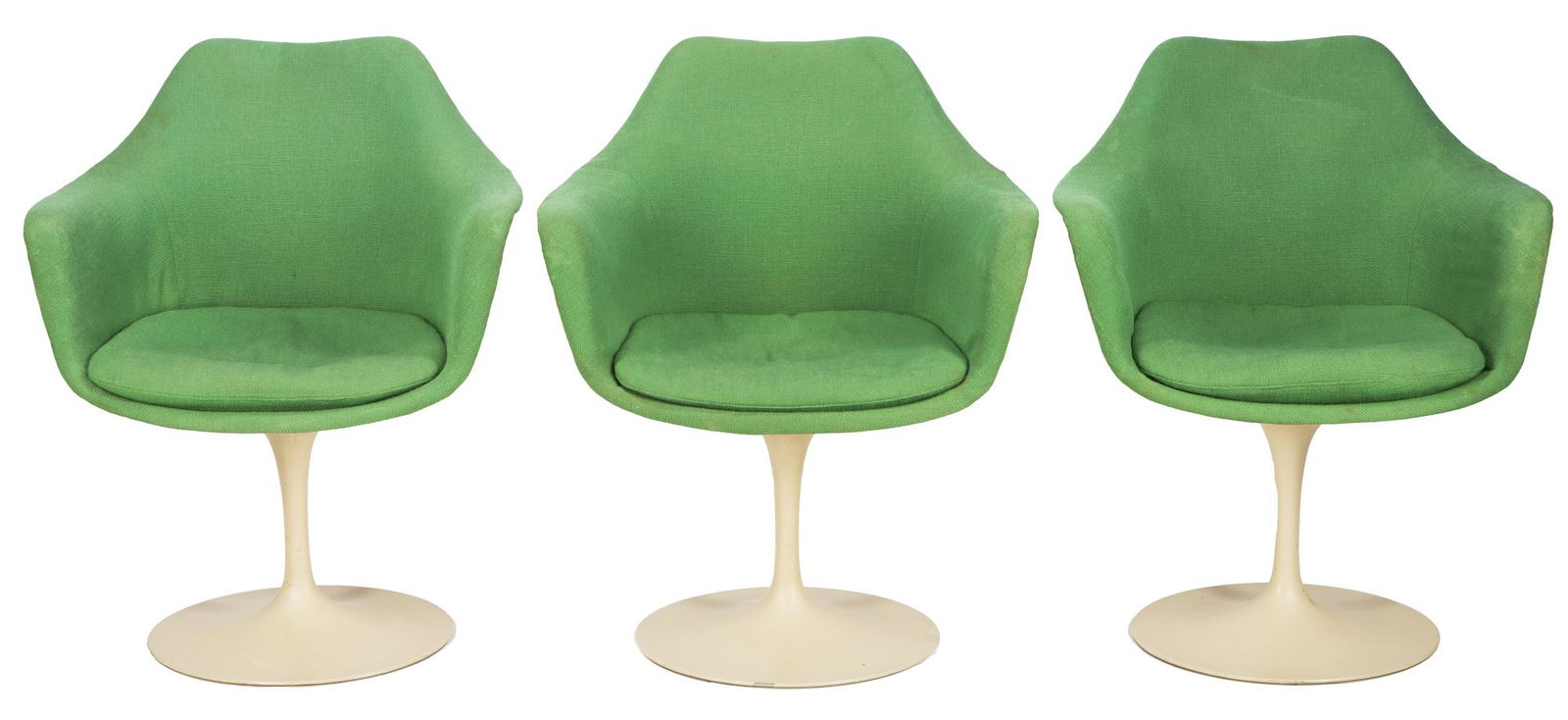 3 Eero Saarinen for Knoll Swivel Tulip Arm Chairs, Model 150 (1 of 10)