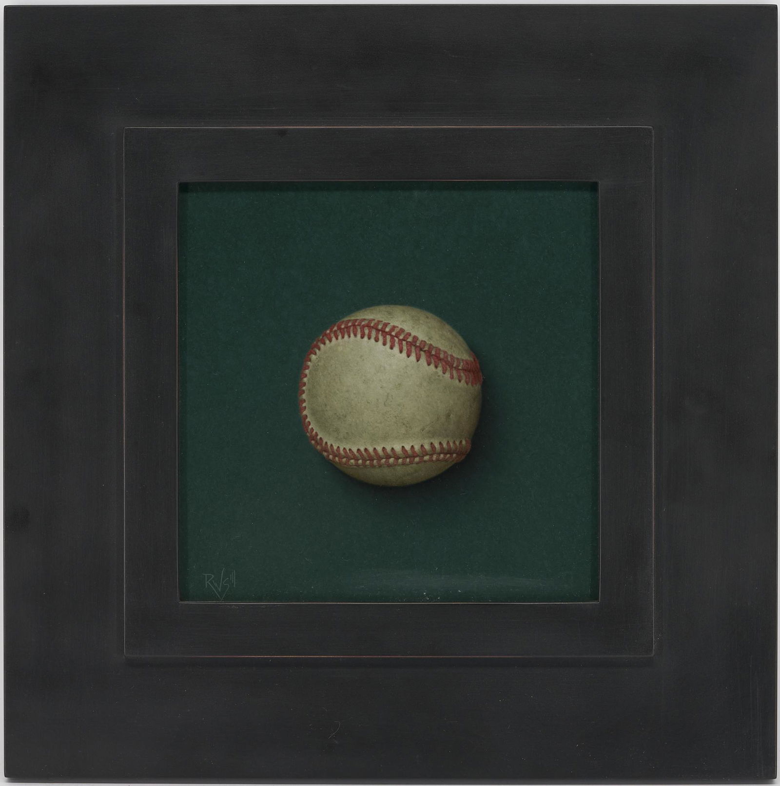 Robert Stark III Oil on Board Painting, Baseball (1 of 12)