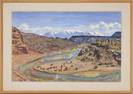 Louisa McElwain O/C New Mexico Landscape, The Chama Valley, Abiquiu