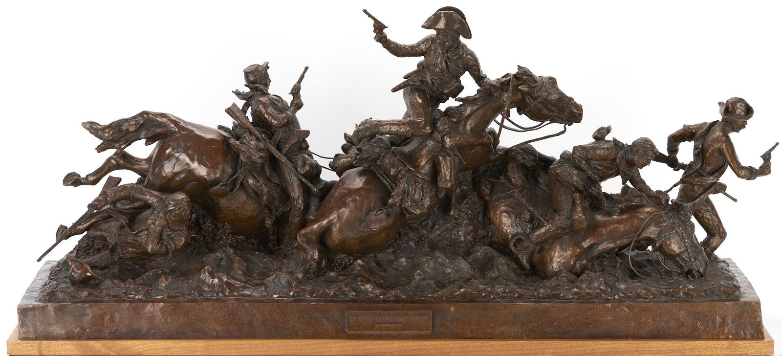 Scott Rogers Bronze Sculpture, We Fought Through Boggy Ground (1 of 20)