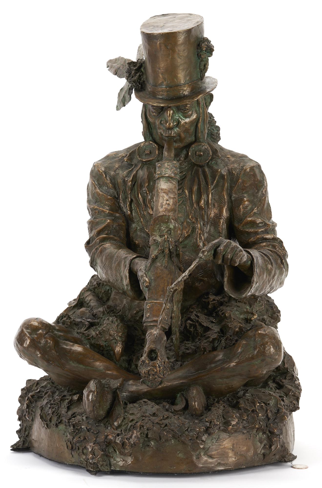 Scott Rogers Bronze Sculpture, The Chief Celebrates His New Hat w/ COA (1 of 14)