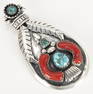 Julian Lovato Sterling Turquoise Pendant