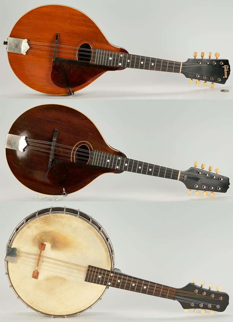 3 Gibson Mandolins, Dating from 1915-23 (1 of 20)
