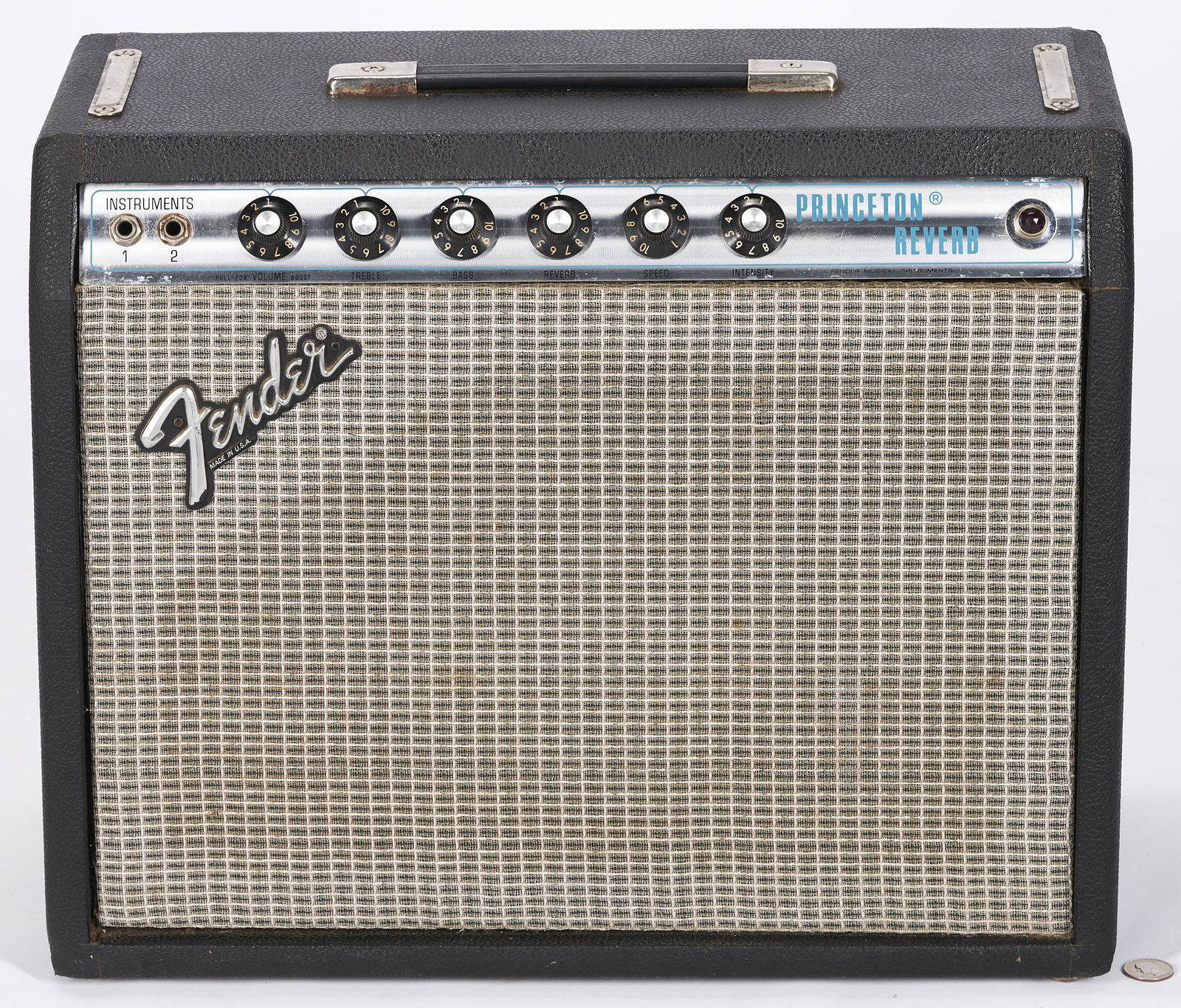 Vintage Fender Princeton Reverb Guitar Amplifier (1 of 6)