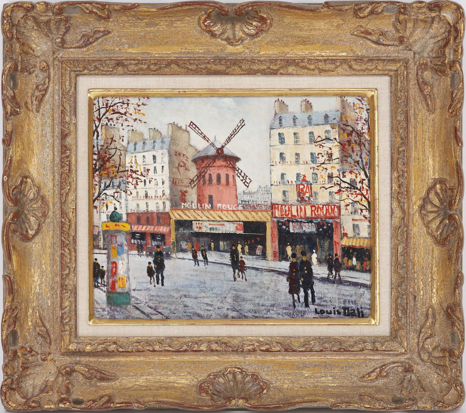 Louis Dali O/C Paris Cityscape, View of Moulin Rouge (1 of 11)