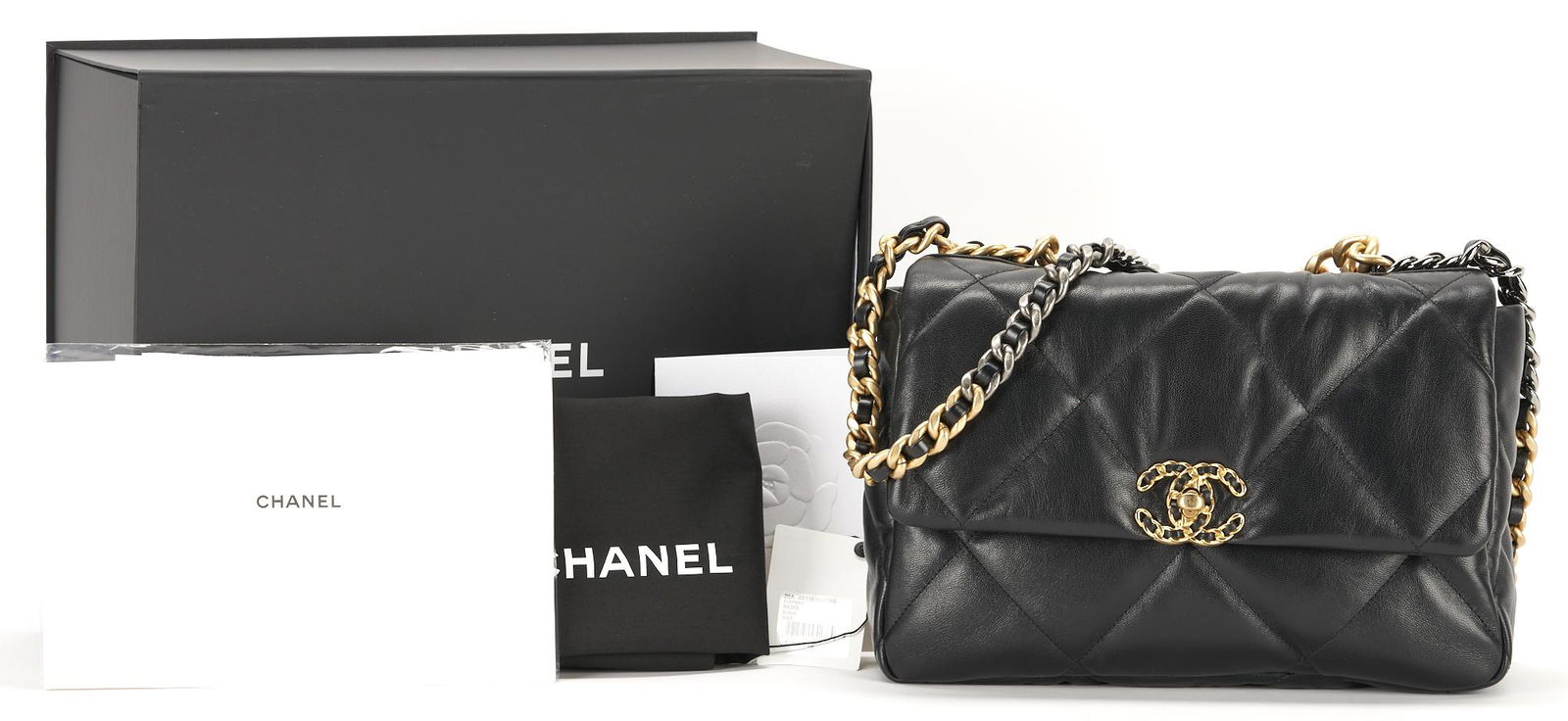 Chanel 19 Large Quilted Lambskin Shoulder Bag (1 of 9)