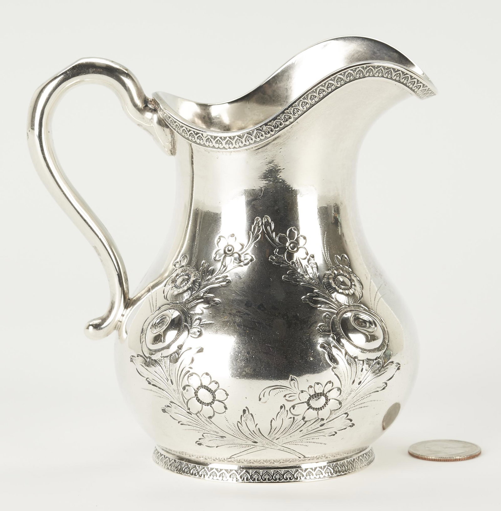 South Carolina Coin Silver Cream Pitcher by John E. Spear (1 of 9)