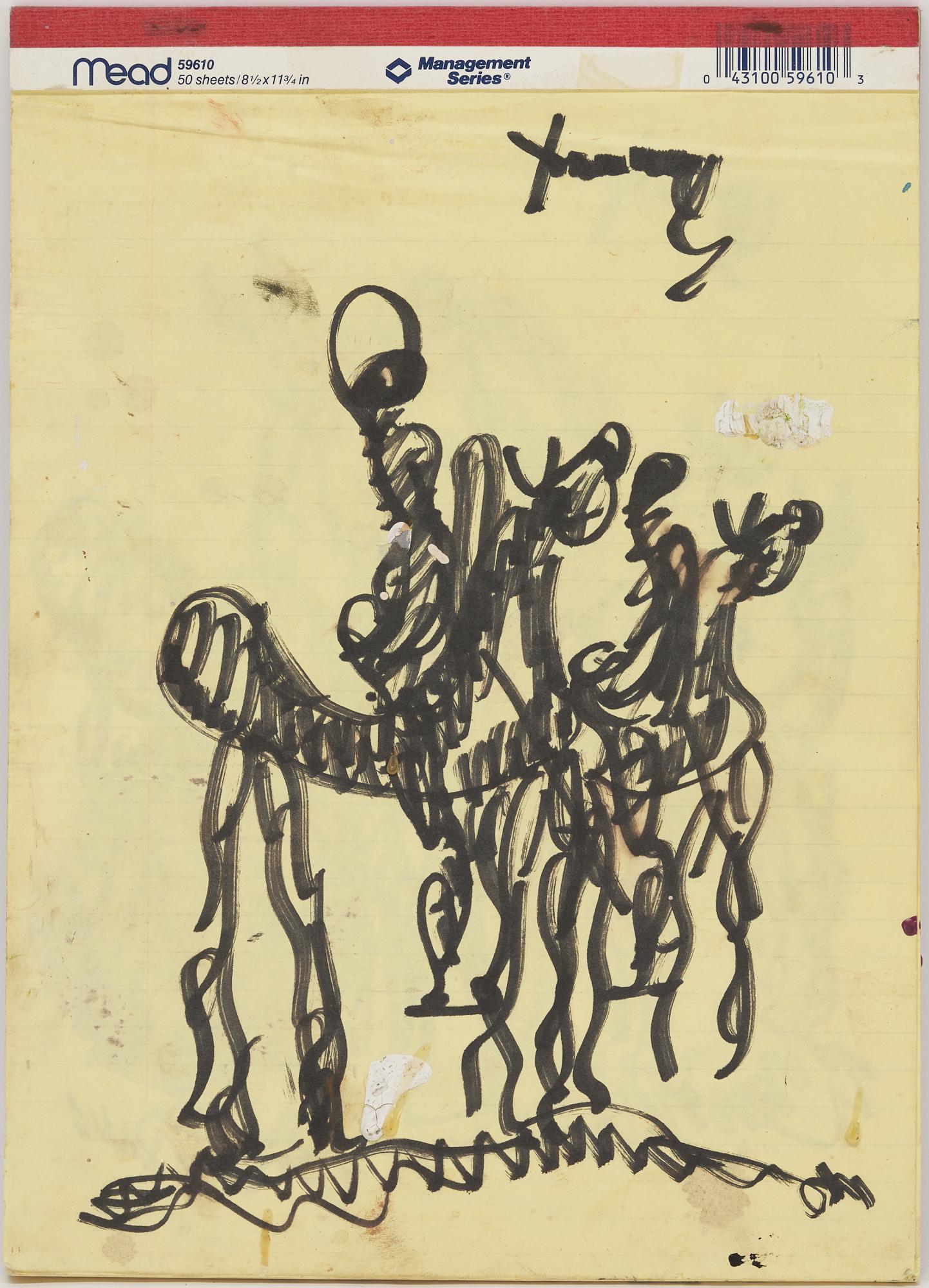 Purvis Young Folk Art Drawing Book, 22 Total Drawings (1 of 20)