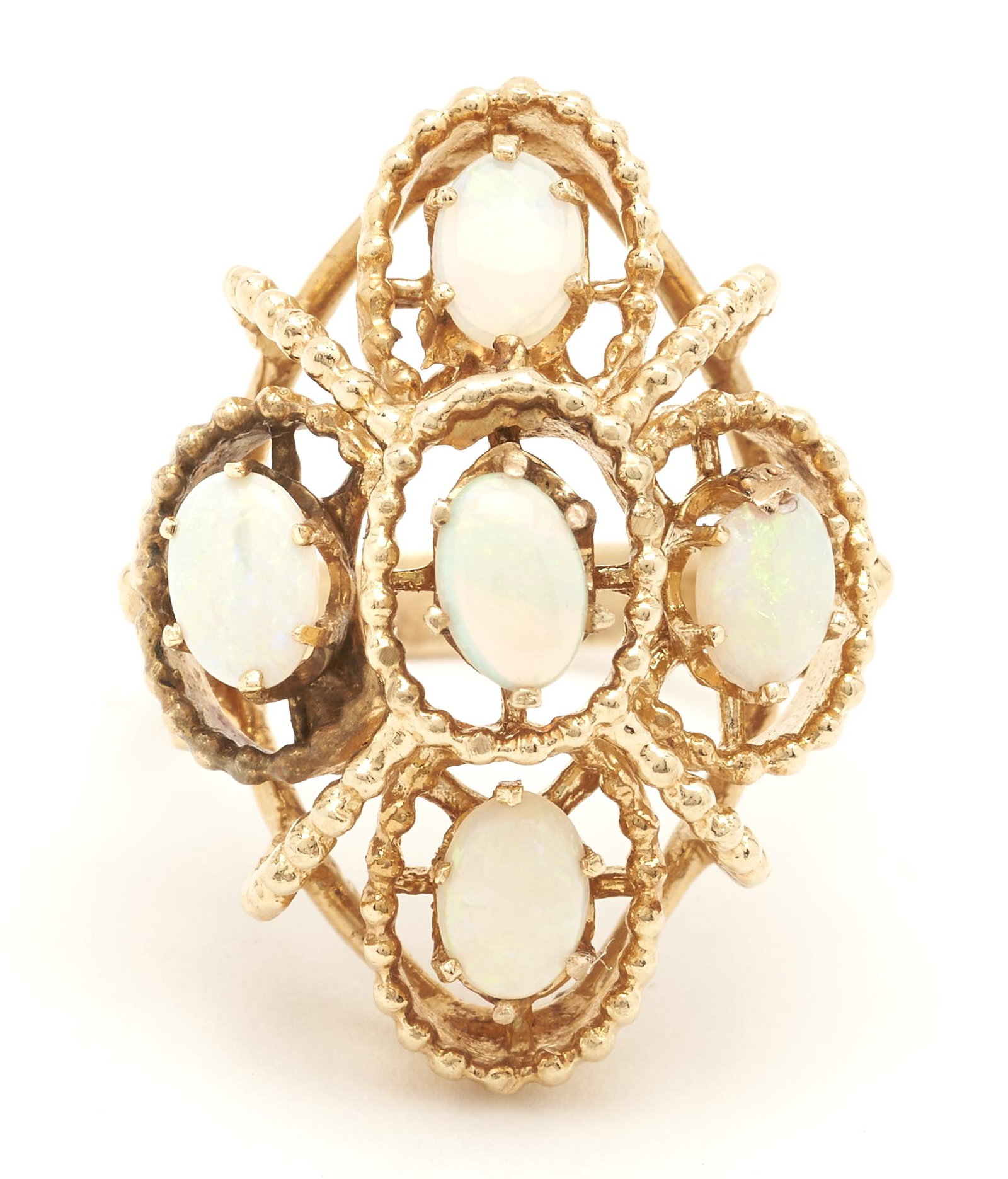 Ladies 14K Gold & Opal Cocktail Ring (1 of 5)
