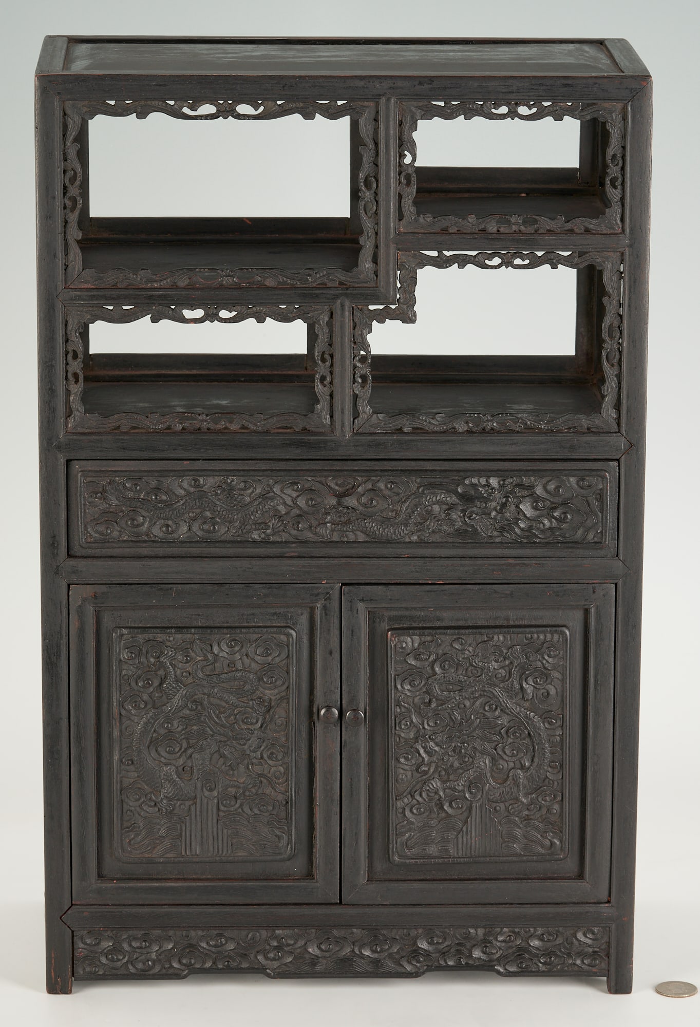 Asian Hardwood Miniature Cabinet (1 of 12)