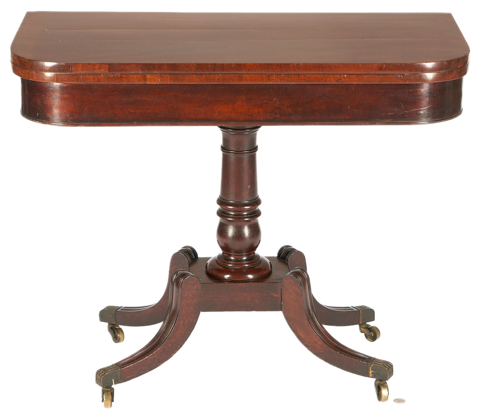 American Mahogany Federal Card Table (1 of 13)