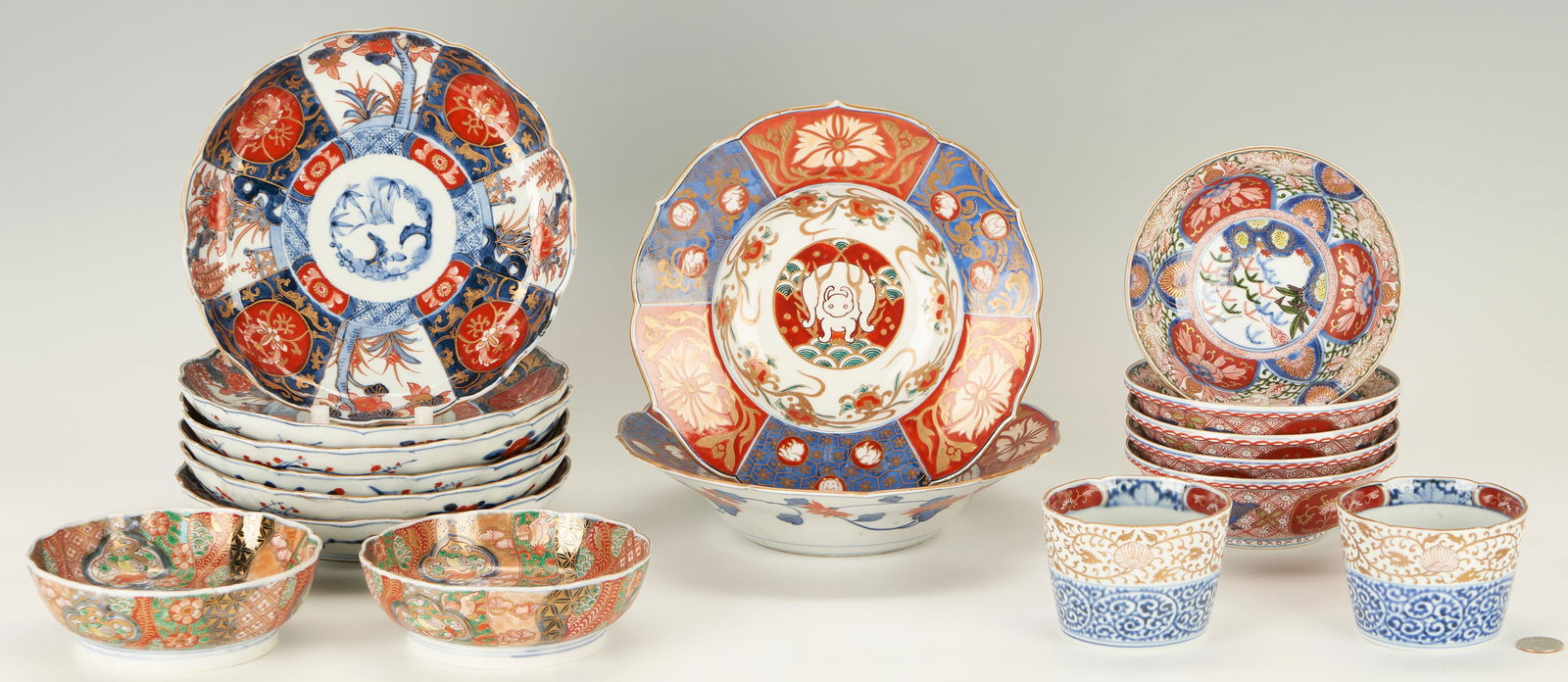17 Assorted Imari Porcelain Dinnerware Items (1 of 19)