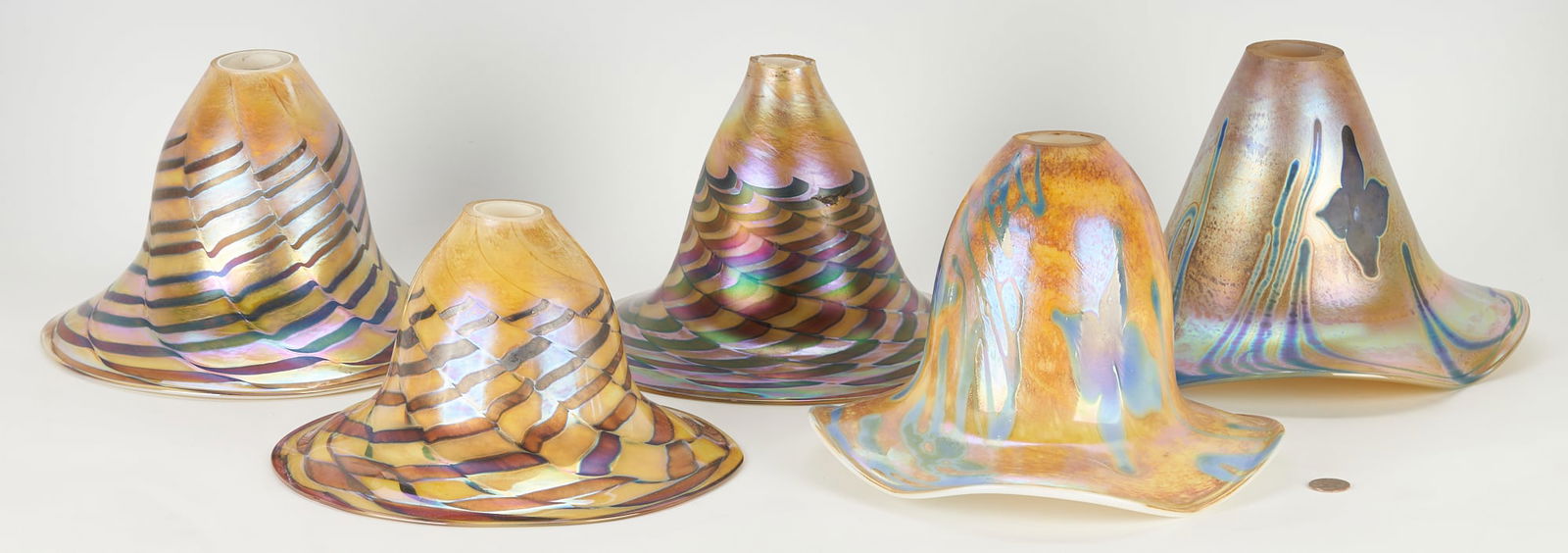 5 Studio Art Glass Lamp Shades (1 of 12)