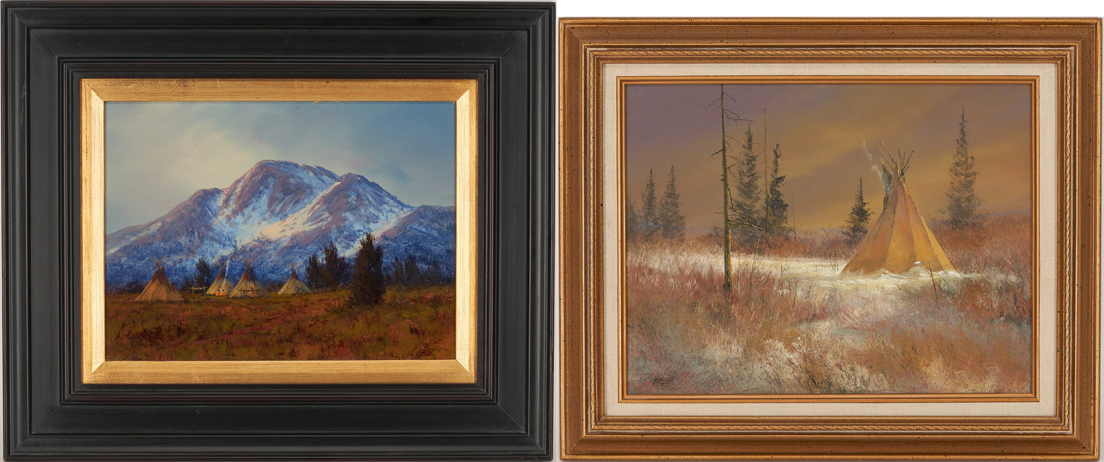2 Mark Geller O/C Paintings, Nomads & Teepees (1 of 18)