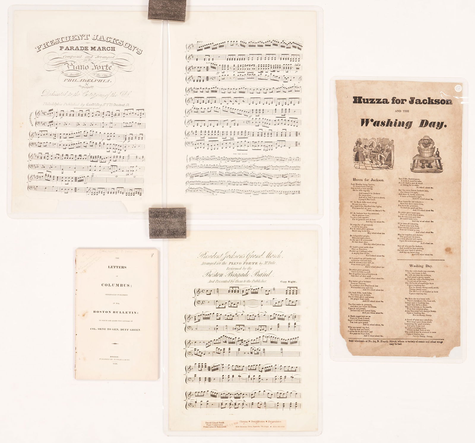 President Andrew Jackson Sheet Music, Broadside and Pamphlet, 4 items (1 of 6)