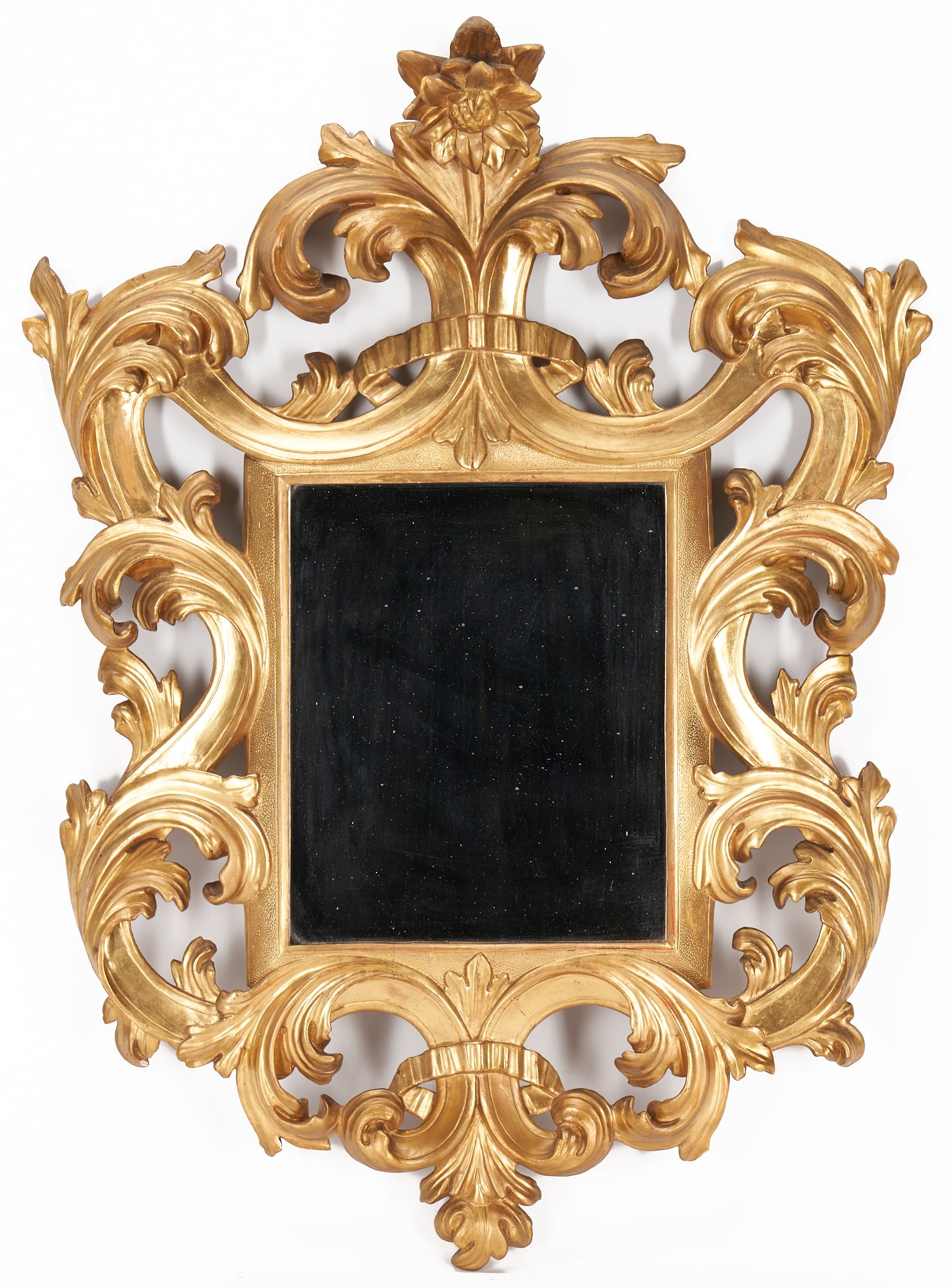 19th C. Florentine Scrolled Giltwood Mirror (1 of 6)