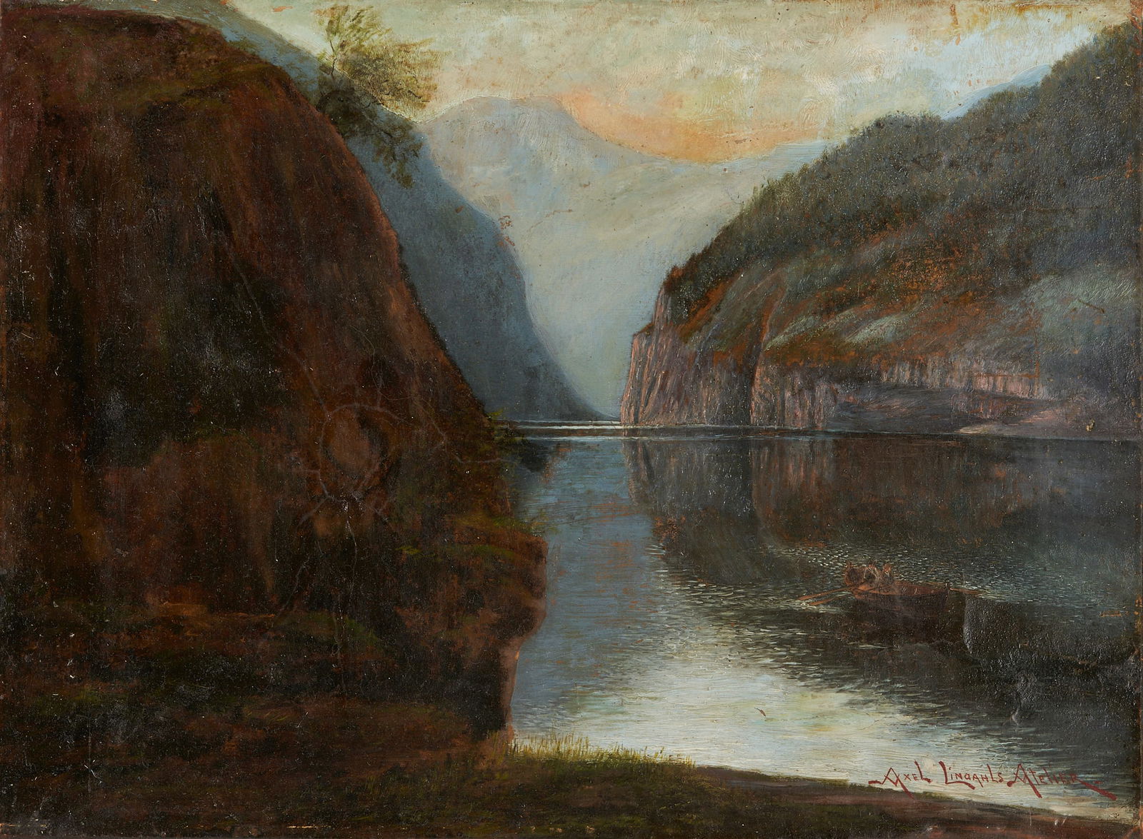 Studio of Axel Lindahl, Scandinavian Mountain Landscape (1 of 7)