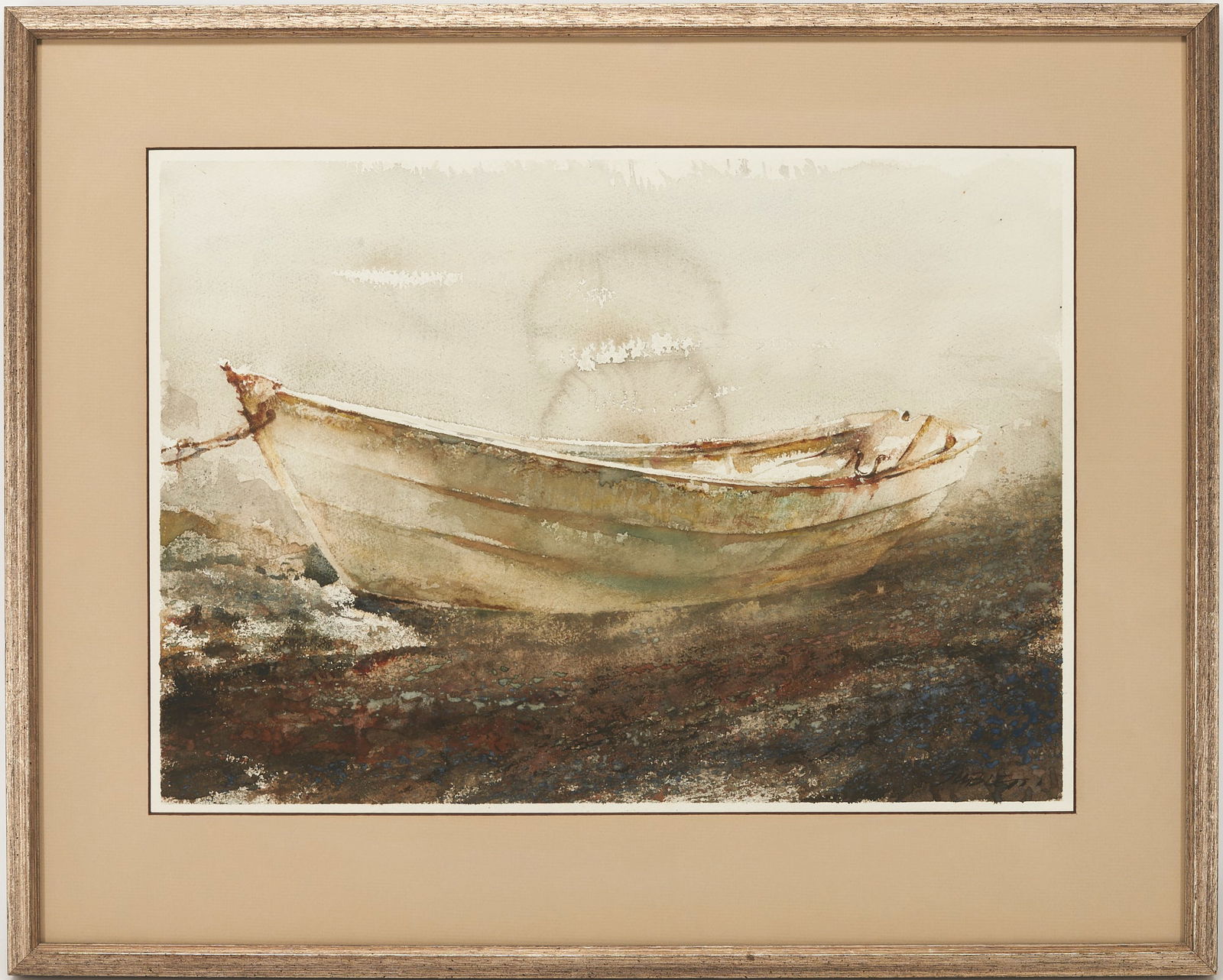 Carl Sublett Watercolor Painting, Punt (1 of 8)