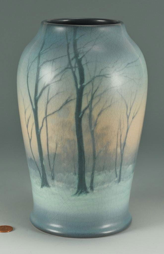 Rookwood Art Pottery Scenic Vase - Jun 30, 2012 | Case Antiques, Inc