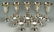 Sterling silver water goblets & sherberts, 10 pcs. - 2
