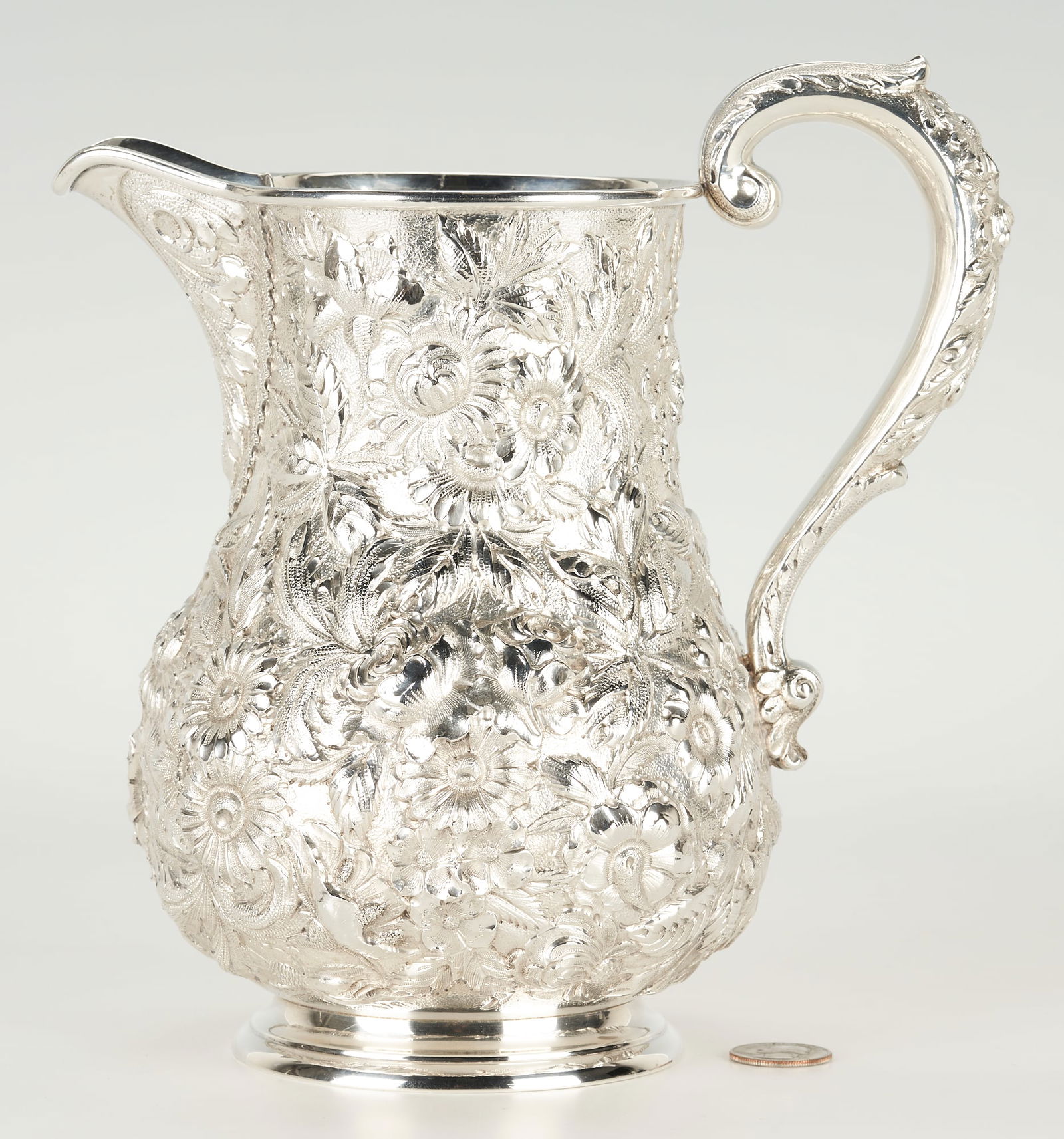 S. Kirk & Son Repousse Sterling Silver Water Pitcher (1 of 12)