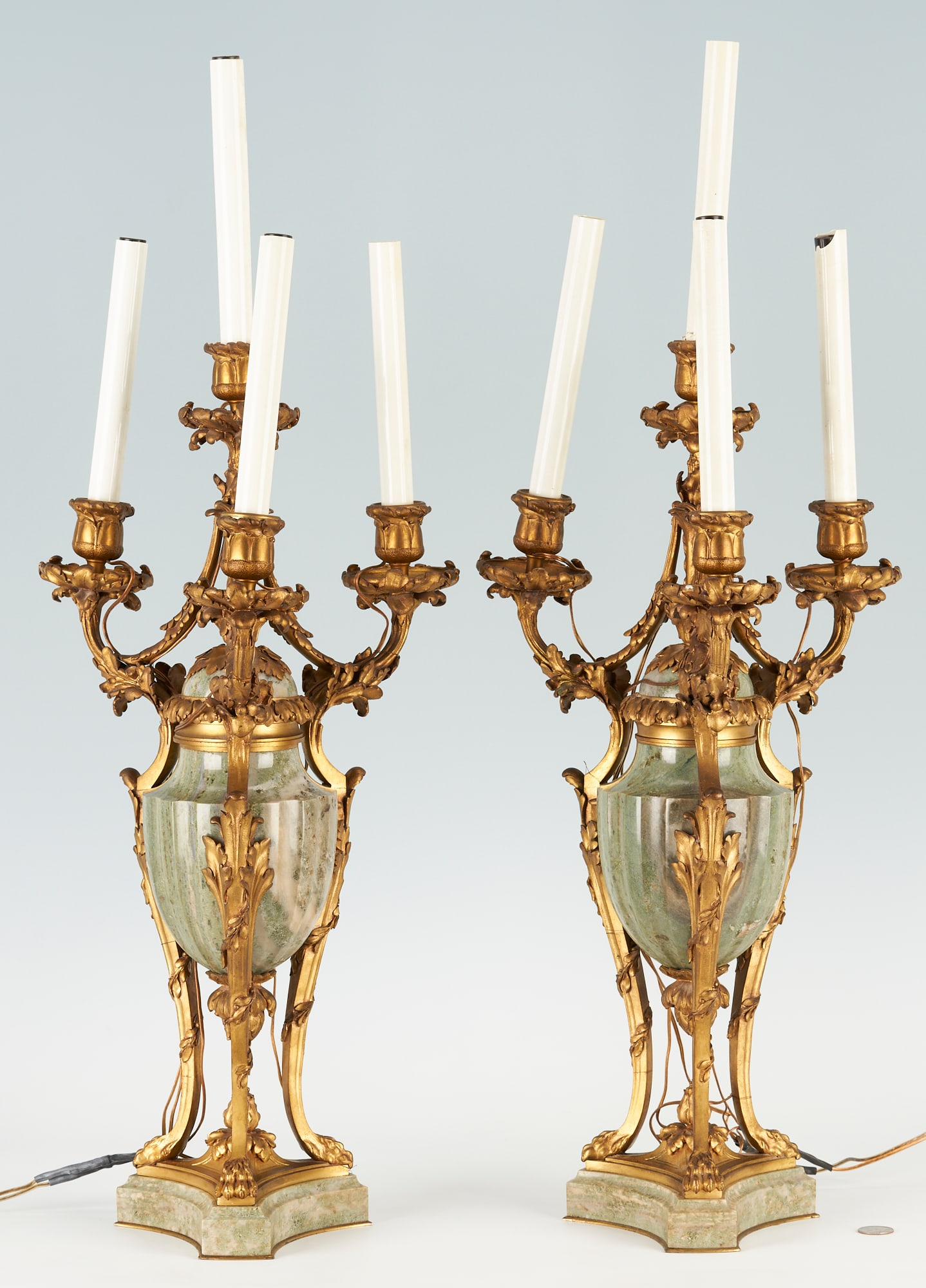 Pair Ormolu and Marble Candelabra, Susse Freres and F. Rambaud (1 of 12)