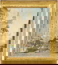 William Clusmann O/C, Chicago Street Scene: Michigan Ave from the Art Institute