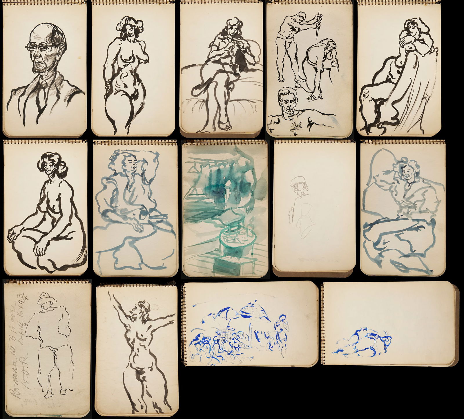 Joseph Delaney Sketchbook, 14 Images (1 of 20)
