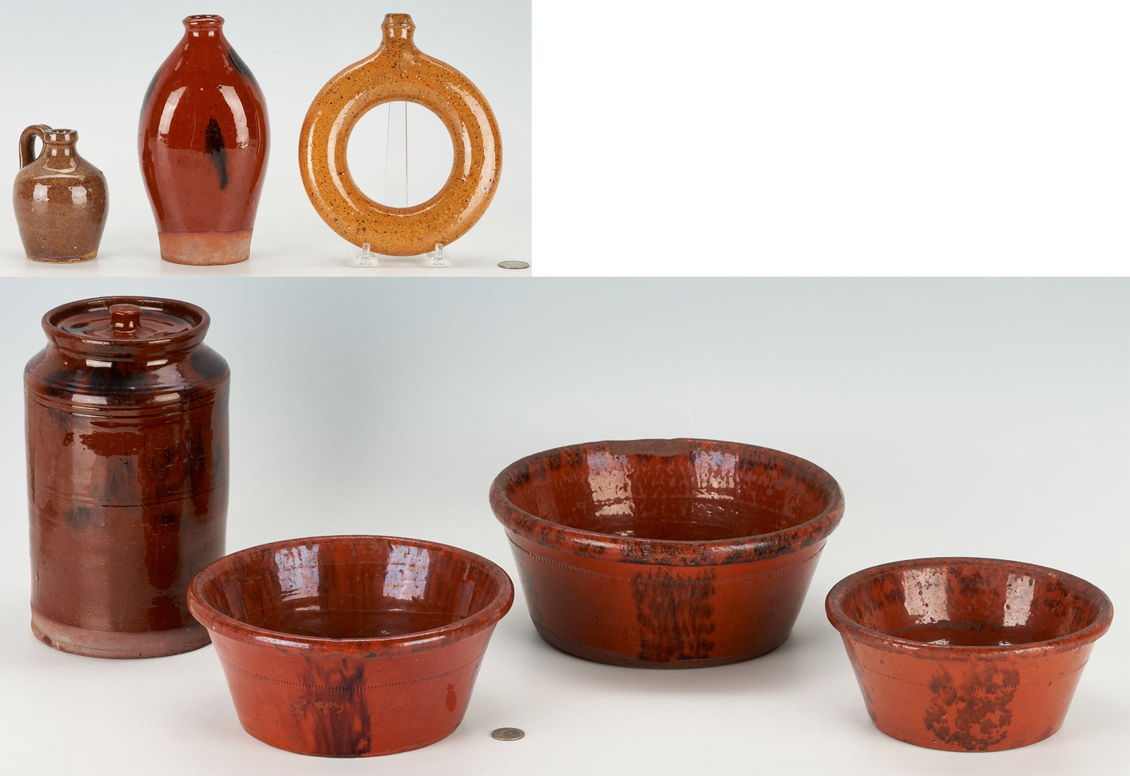 5 American Earthenware Pottery Forms & 2 North Carolina Pottery Forms, Total 7 (1 of 20)