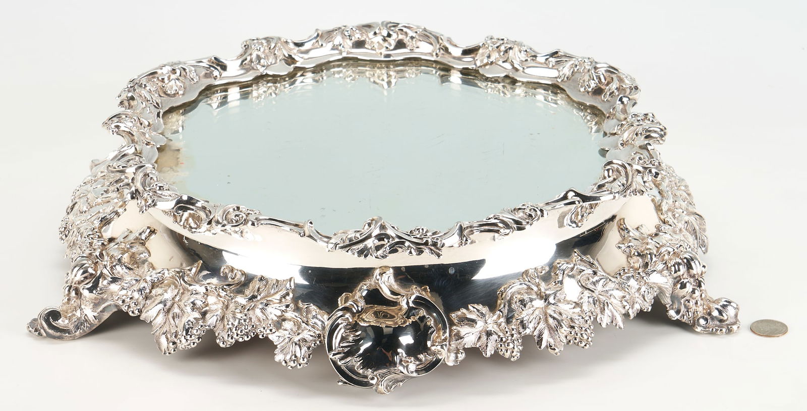 Victorian Silverplated Plateau, 18" diameter (1 of 11)