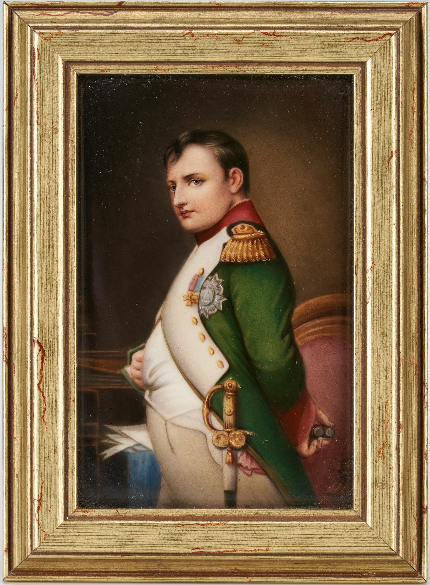 German Porcelain Plaque of Napoleon, Signed Wagner (1 of 11)