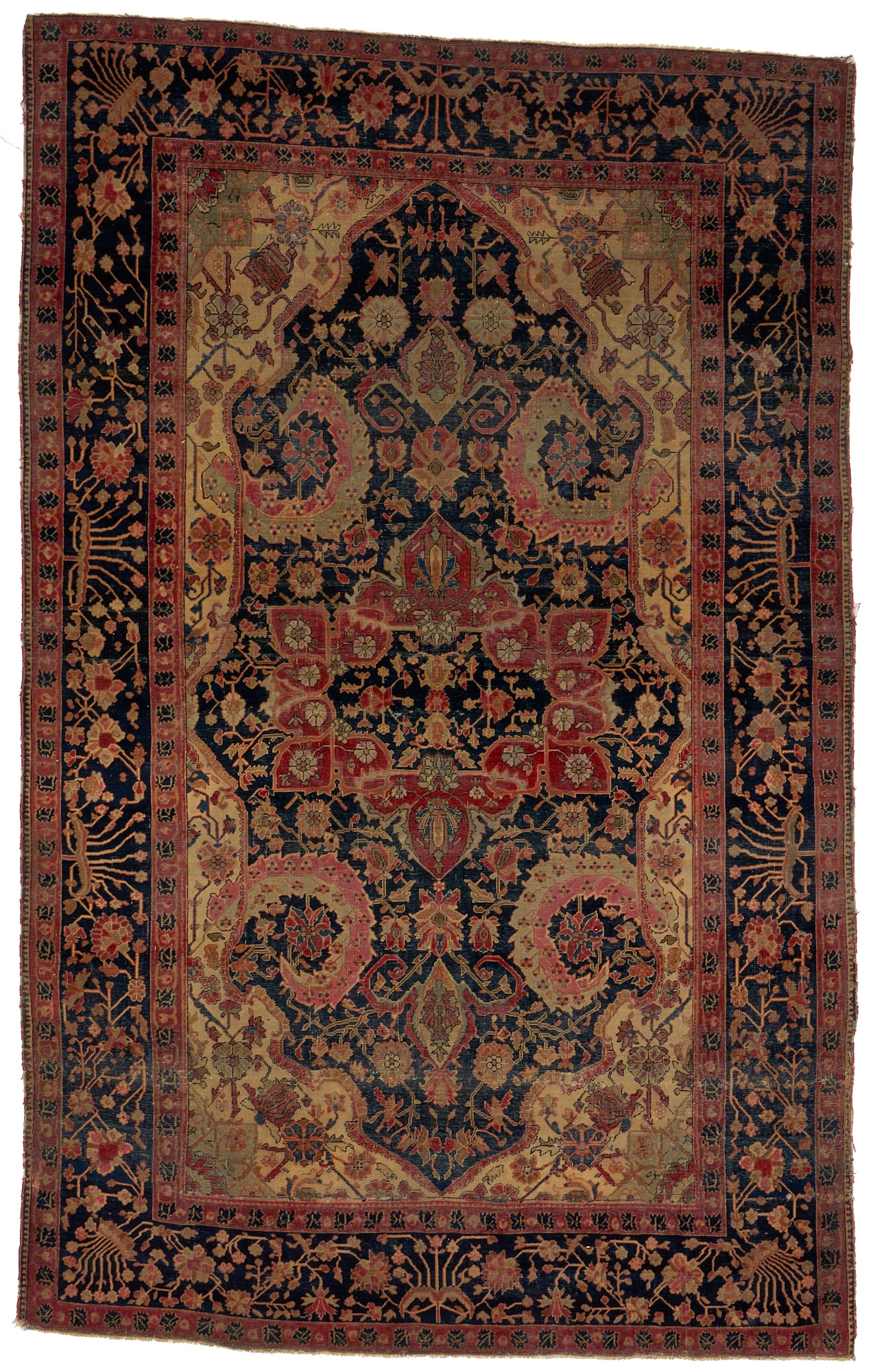 Persian Farahan Sarouk Area Rug, Late 19th Century; Approx. 7' x 4' (1 of 10)