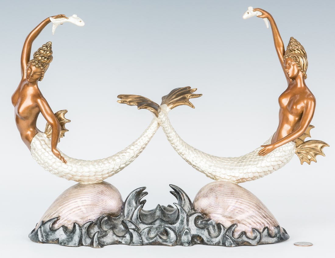 Erte Limited Edition Bronze Sculpture, Sirens (1 of 11)