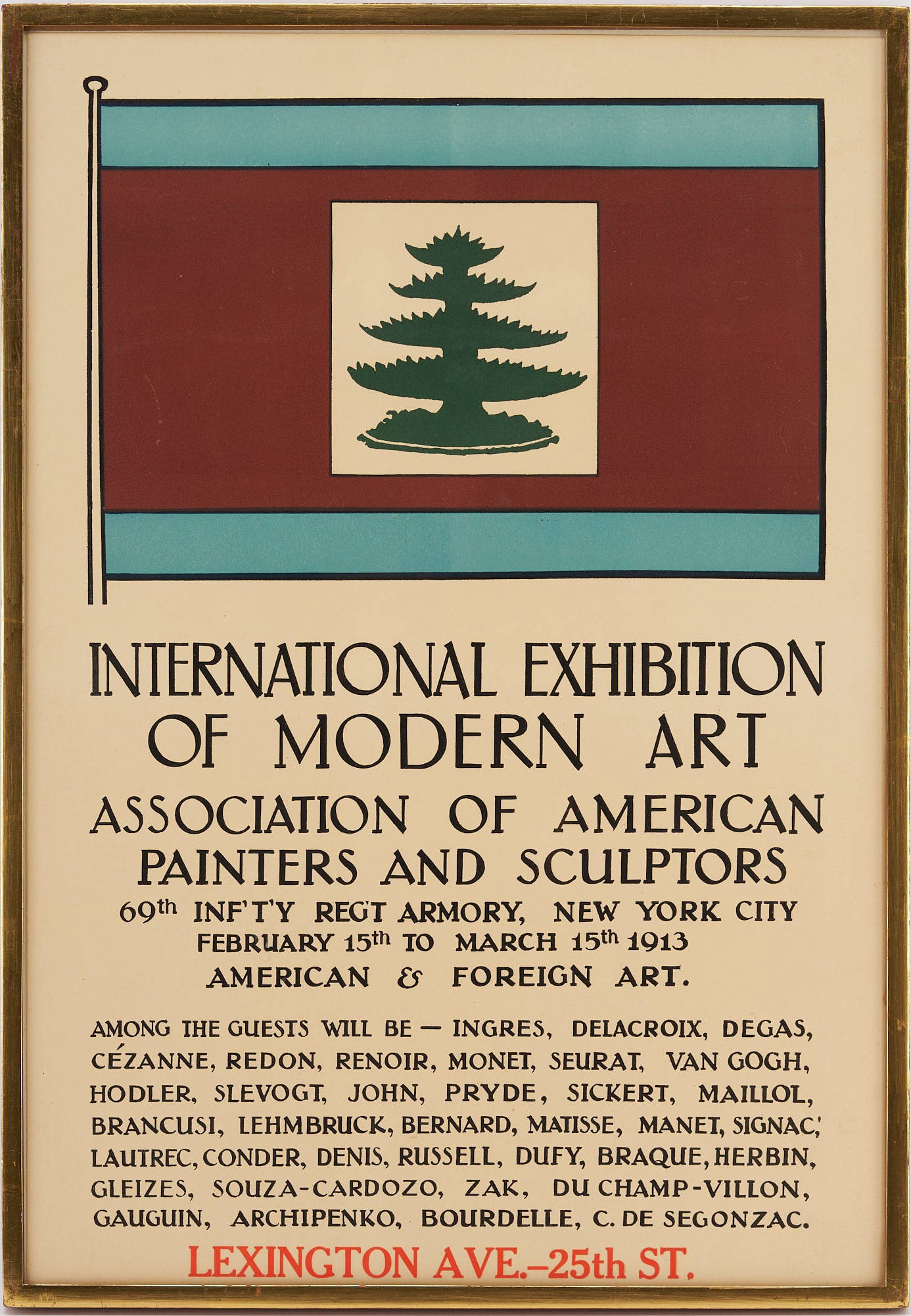 Armory Show 1913 Exhibition Poster Auction