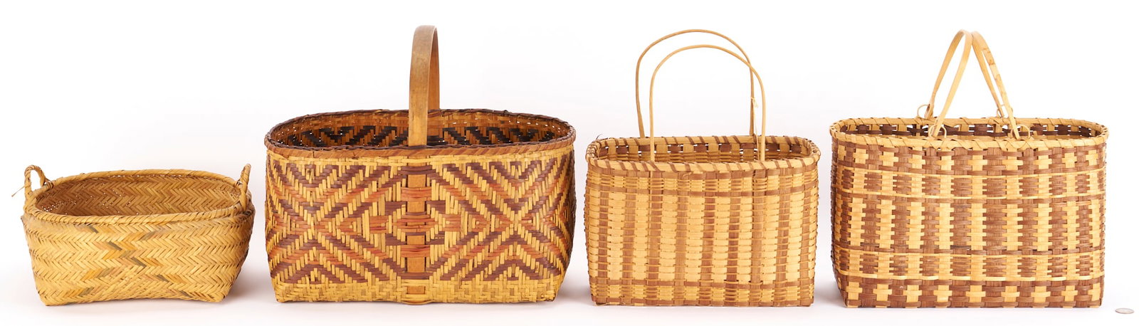 4 Native American Baskets, Cherokee & Choctaw (1 of 16)