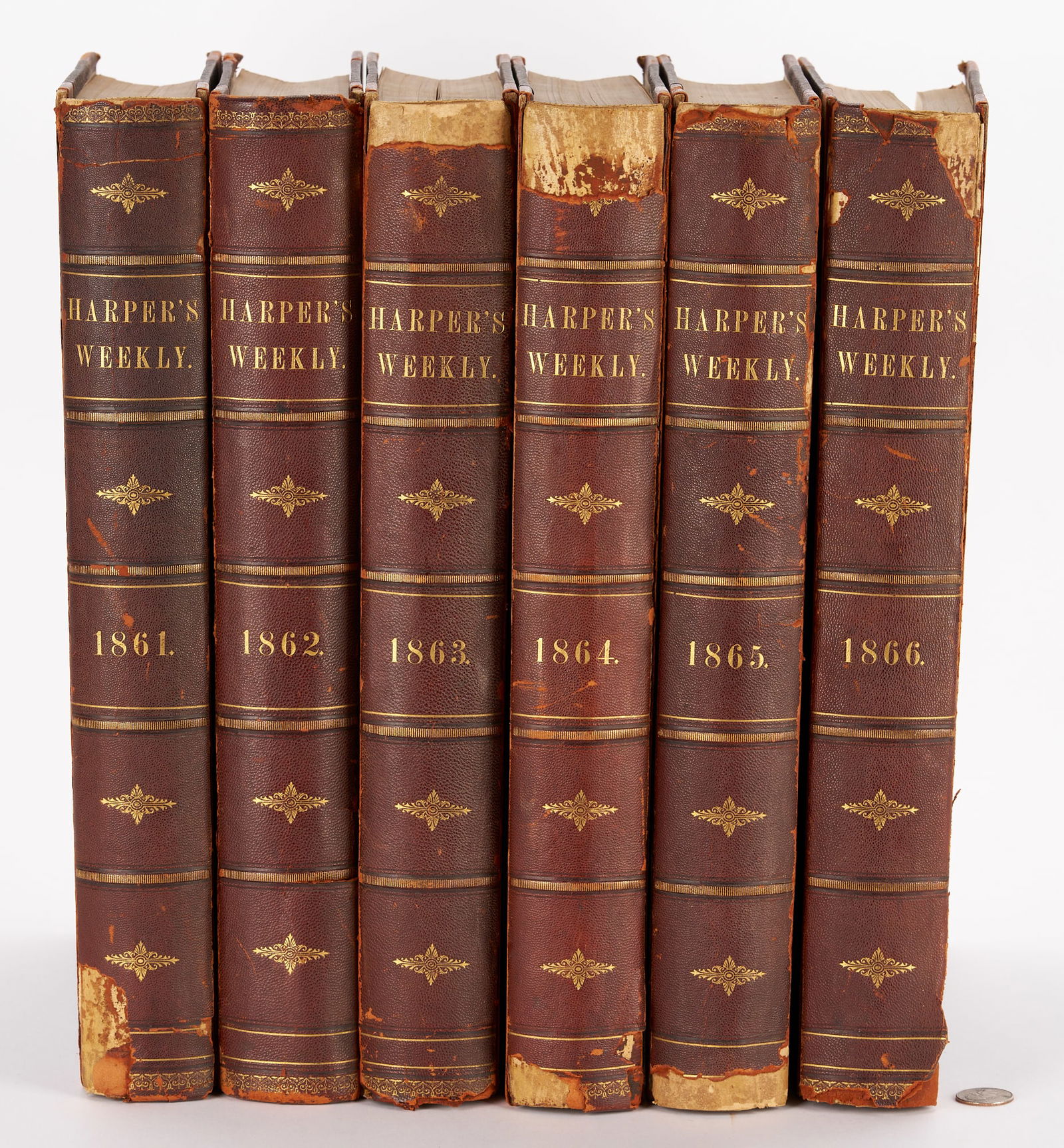 Harper's Weekly Civil War Years - 6 bound Volumes, 1861-1866 (1 of 20)