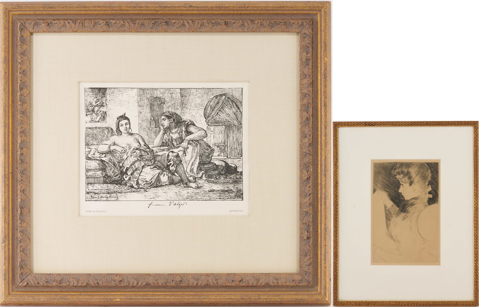 2 19th C. French Prints, Delacroix & Paul Helleu, Gazette des Beaux-Arts (1 of 17)