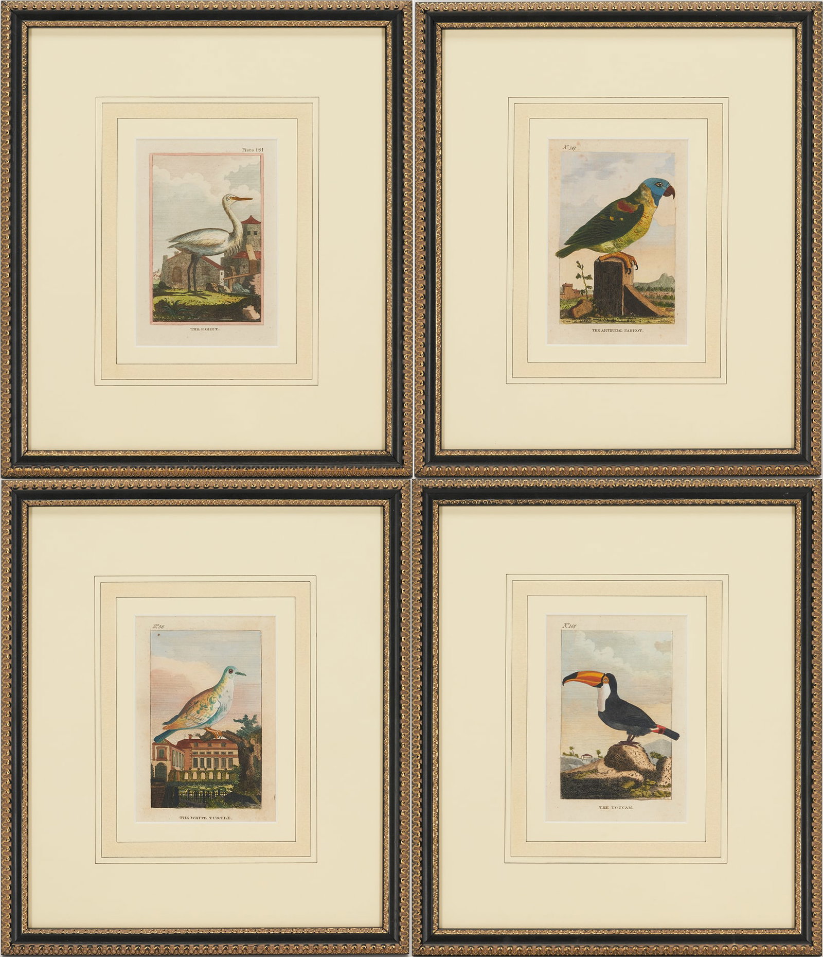 4 Ornithological Engravings by George L. Comte de Buffon (1 of 20)