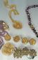 609: Vintage Miriam Haskell Jewelry, 5 necklaces + 2 br - 4