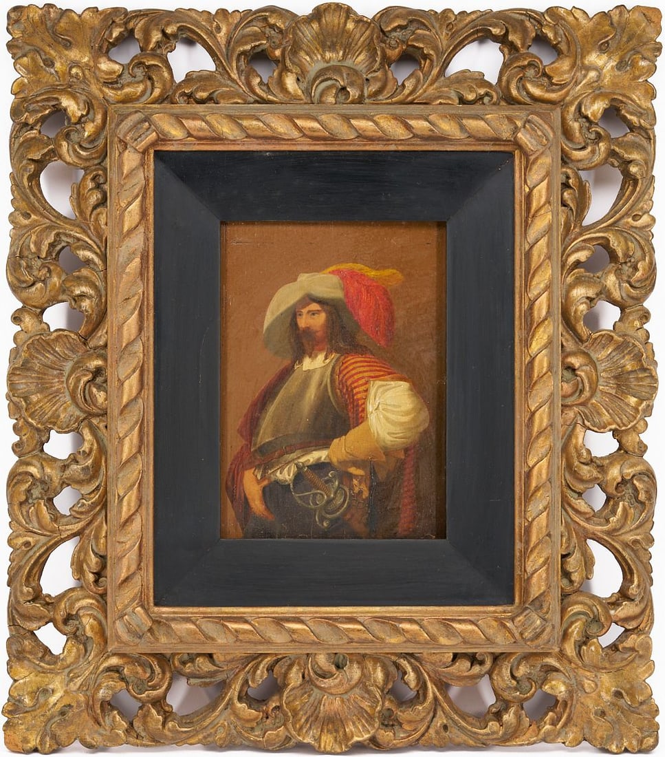 Manner of Pieter Codde, Oil on Panel Portrait of a Cavalier (1 of 9)