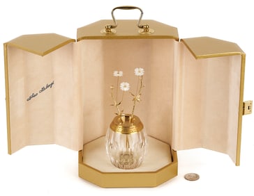 Theo Faberge Tremblant Flower Egg, Daisy