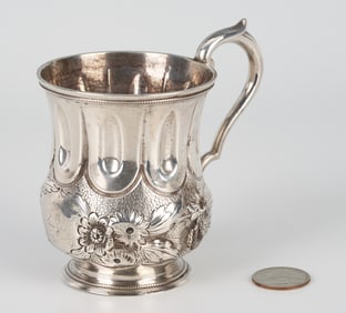Alabama retailed Coin Silver Cup, G. Braune