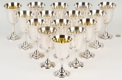 15 Sterling Silver Goblets