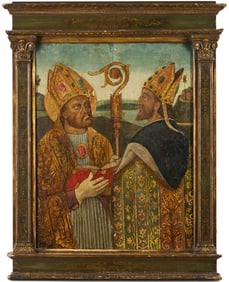 Italian School 15th C. St. Augustine and St. Ambrose