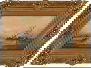 William A. Thornley O/C Marine Painting