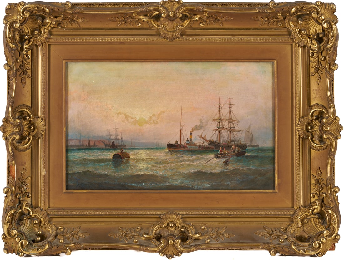 William A. Thornley O/C Marine Painting (1 of 12)