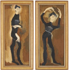 Pr. Sterling Strauser O/B Paintings of Dancers