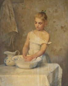 Mary Jett Franklin O/C Exhibited Painting, Southern Artist